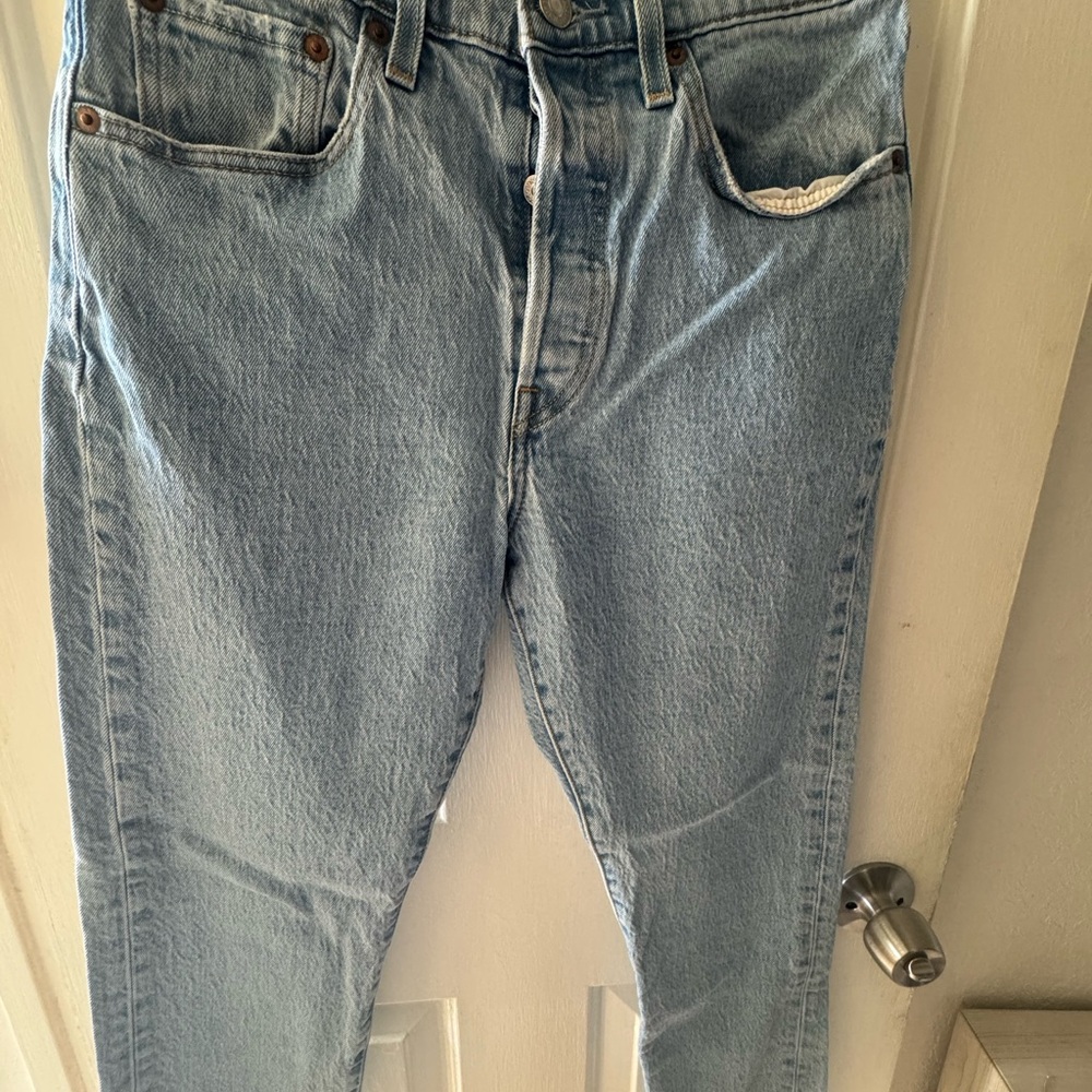 Levi's Light Blue Ankle Jeans
